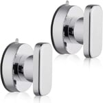 Silver-Suction Cup Dörrhandtag 2PCS Sugkopp Handtag Låda Kopp