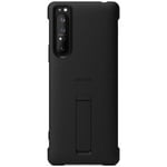 Sony Xperia 1 II Smartphone Cover (Absolute Robustness, Side Sensor, Raised Edges) Black