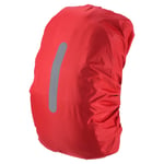 65-75L Waterproof Backpack Rain Cover with Vertical Strap XL Red
