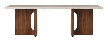 Androgyne Lounge Table - Walnut/Kunis Breccia Stone