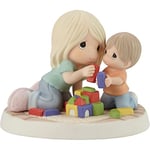 Precious Moments Figurine Maman et Petit garçon avec Blocs