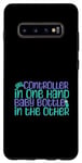 Coque pour Galaxy S10+ T-shirt « Controller in One Hand Multitasking Mom »