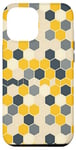 Coque pour iPhone 13 Pro Max Honeycomb Coloflur Honey Hexagon Motif nid d'abeille