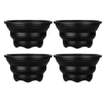 Set Of 4 Multi-Purpose Silicone Collapsible Drainer Colander Food Water Strainer