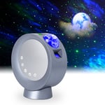 LooEooDoo LED Star Projector Light, Galaxy Lighting, Moon Nebula Night Lamp with Base, Remote Control and 2000mAh Battery Operated for Gaming Room, Home Theater, Bedroom , or Mood Ambiance (Blue)