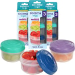 Sistema Snack Pots Mini Bites to GO | 130 Ml | Stackable Snack Boxes with Lids |