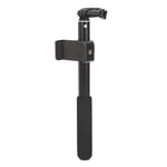 Photography Selfie Stick,4 Section 28-90cm Telescopic Folding 180° Rotate Adjustable Expand Rod Pole 1/4'' Photography Mount support Tripod,with Phone Clip,for FIMI PALM Handheld Ballhead Camera