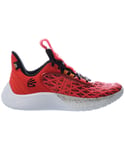 Under Armour Childrens Unisex Curry Flow 9 Sesame Street Red Kids Trainers - Size UK 4.5