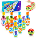 Qukir Bowling Set Kids, Toys for 2 3 4 Year Old Boy Girl Gift for 1-6 Year Olds 