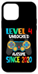 iPhone 12 mini Level 4 Unlocked Awesome Since 2020-4th Birthday Gamer Case
