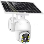 AAFLY WIFI/4G LTE Solar Security Camera Outdoor Rechargeable Battery Wireless 1080p CCTV IP Camera with Color Night Vision, Weatherproof, PIR Motion Sensor Go with Solar Panel (WIFI)