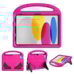 iPad 11" (2025) / iPad 10.9" (2024/2022) EVA Foam Barnskal med Stativ - Rosa