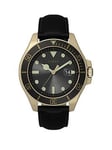 Timex Harborside Coast 2-Tone Men's Leather Watch, Black, Men