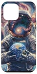 Coque pour iPhone 12 Pro Max Astronautes Galaxie Espace Planètes Espace Astronaute