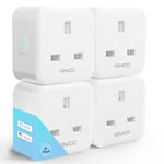 Smart Plug GNCC WiFi Plugs Works with Alexa Google Home Smart Socket Wireless 4