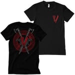 Hybris Vikings - Raven and Axe T-Shirt (S,Black)