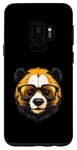 Coque pour Galaxy S9 Tête de panda cool | Portrait hipster amusant