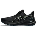 ASICS Men's GT-2000 12 GTX Sneaker, Black Illuminate Green, 8.5 UK