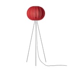 Made By Hand Knit-Wit 45 Round High floor lamp Maple red