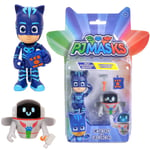 PJ Masks 2-pack Pj Pyjamashjältarna Figurer Rörliga Leder Kattpojke Multifärg