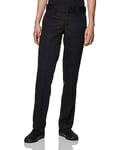 Dickies Men's Flex Work Pant Slim Straight Fit, Black, 33W x 30L