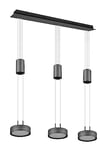 TRIO, Suspension, Franklin incl. 3 x LED,SMD,9,0 Watt,3000K,1050 Lm. Aluminium, Antracite, Corps: Aluminium, Antracite L:85,0cm, L:14,0cm, H:150,0cm
