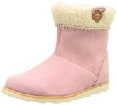 Clarks Girl's Crown Loop T Snow Boot, Pink Suede, 4.5 UK Child