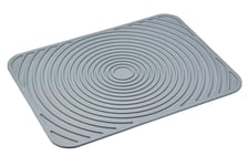 KitchenCraft Flexible Non-Slip Rubber Drying Mat - Gray 12 x 15.5 Inches