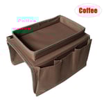 Soffa Armstöd Förvaringsfickor Hållare Bricka Soffa Hängande fjärrkontroll C Coffee