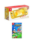 Nintendo Switch Lite Yellow Console With &Amp; Sonic Superstars