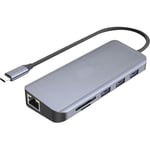 Mini Dock USB 3.1 Type-C HDMI 4K-VGA-LAN-HUB +CHARGEUR 100W