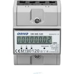 ORNO KWH Mätare LCD Blå B/Ljus 3F KL.1 80A MID