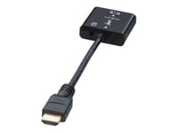 Lindy HDMI to VGA and Audio Adapter - Convertisseur vidéo - HDMI - VGA - noir