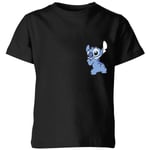 Disney Stitch Backside Kids' T-Shirt - Black - 5-6 Years