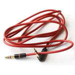 Replacement 3.5mm L Jack Audio AUX Cable Cord Wire Lead for Beats by Dr Dre Red