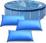 GOUTS ET COULEURSCoussin Piscine Hivernage Rectangle 8×4Ft, Flotteur Hivernage Piscine, Coussin Gonflable Hiver, Ballon Hivernage Piscine Hors Sol, Accessoires Piscine Pour Bache Oreiller Piscine Ant