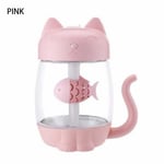 Air Humidifier Ultrasonic Cool 3 In 1 Usb Cat Pink