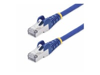 Startech.Com 50Cm Blue Cat8 Ethernet Cable, Snagless, S/Ftp, 25G/40G - Patch-Kabel - Rj-45 (Hane) Till Rj-45 (Hane) - 50 Cm - 5.6 Mm - S/Ftp - 50 Mikron - Cat 5/5E/6/6A/8 - Ieee 802.3Bt/Ieee 802.3Ba - Hakfri, Halogenfri, Passiv - Blå