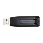 VERBATIM V3 USB-NØGLE 128 GB USB TYPE-A 3.2 GEN 1 (3.1 GEN 1), SORT