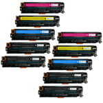 10 Toner Cartridges to replace HP CF210X CF211A CF212A CF213A (131X/A) non-OEM