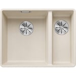Blanco Subline 340/160-F UXI diskbänk, 55,2x42,7 cm, vit
