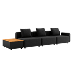 Cobana Lounge Sofa – 4 setersmodul w/ Patio Storage Table