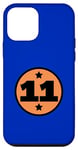 Coque pour iPhone 12 mini Numéro 11 Onze Cercle Orange Noir Âge Anniversaire Retro
