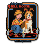 Steven Rhodes - Caring For Your Hell Hound Sticker, Accessories