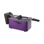 Suinga - Friteuse électrique design violet 2000W 3,5 litres