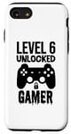 iPhone SE (2020) / 7 / 8 Gamer 6th Birthday Funny - Level 6 Unlocked Gamer Case