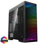 Game Max Abyss Full Tower ARGB ATX Gaming PC Case Tempered Glass LED Fans EATX