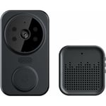 Sonnette vidéo à distance sans fil, maison intelligente Wifi porte sonnette extérieure sans fil caméra carillon interphone audio bidirectionnel