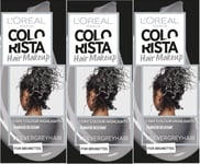 Loreal Colorista Hair Colour Dye Silver Grey Brunette 30ml  x 3