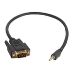 ADAPTER/DB9 MALE TO 3.5MM BK 0.5M